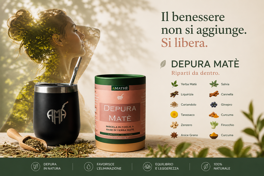 Depura Maté: come funziona l'infuso detox di Amathé e quando usarlo