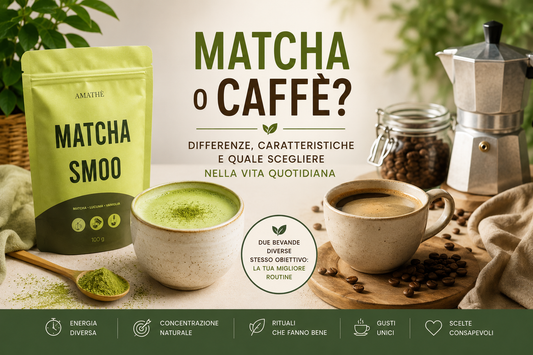 Matcha o Caffè? Differenze, Caratteristiche e Quale Scegliere nella Vita Quotidiana