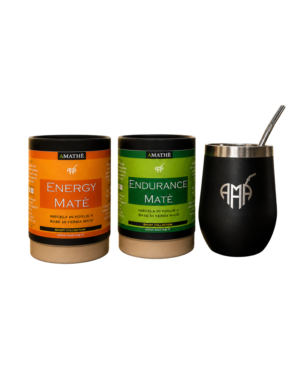 Kit Sport Yerba Mate – Energy, Endurance e Tazza con Bombilla