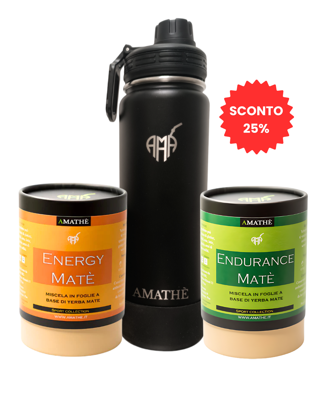 Performance Kit – Energy Matè + Endurance Matè + Borraccia.