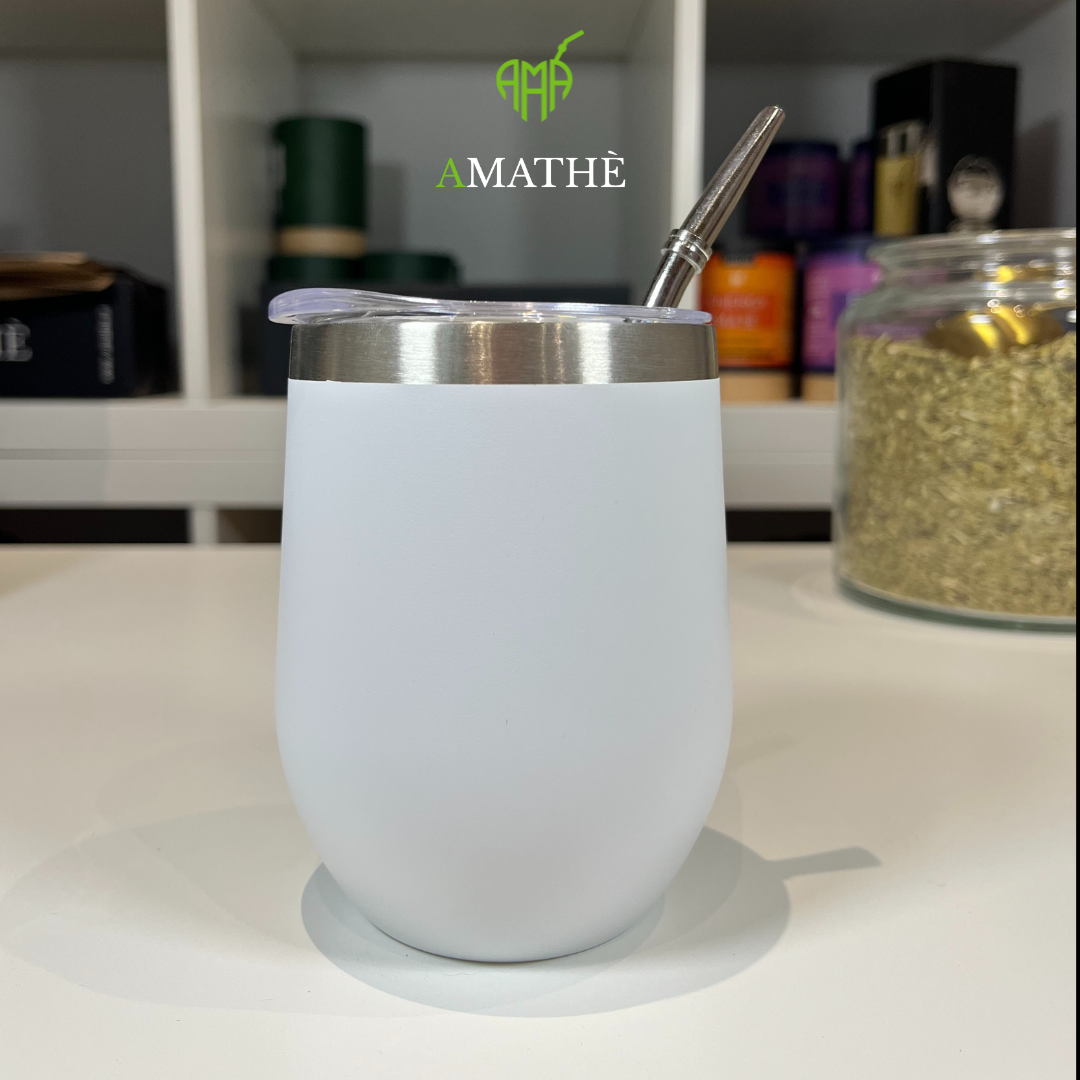 Tazza Bianca con Bombilla